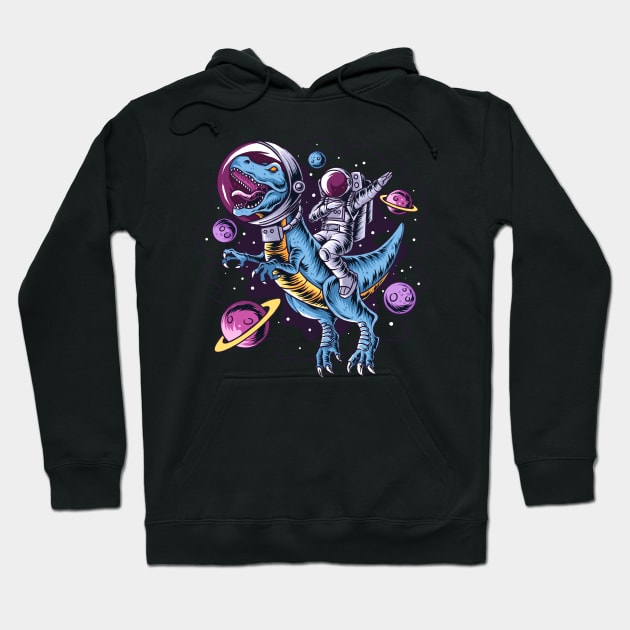 dino rider Hoodie by KeluargaCemara